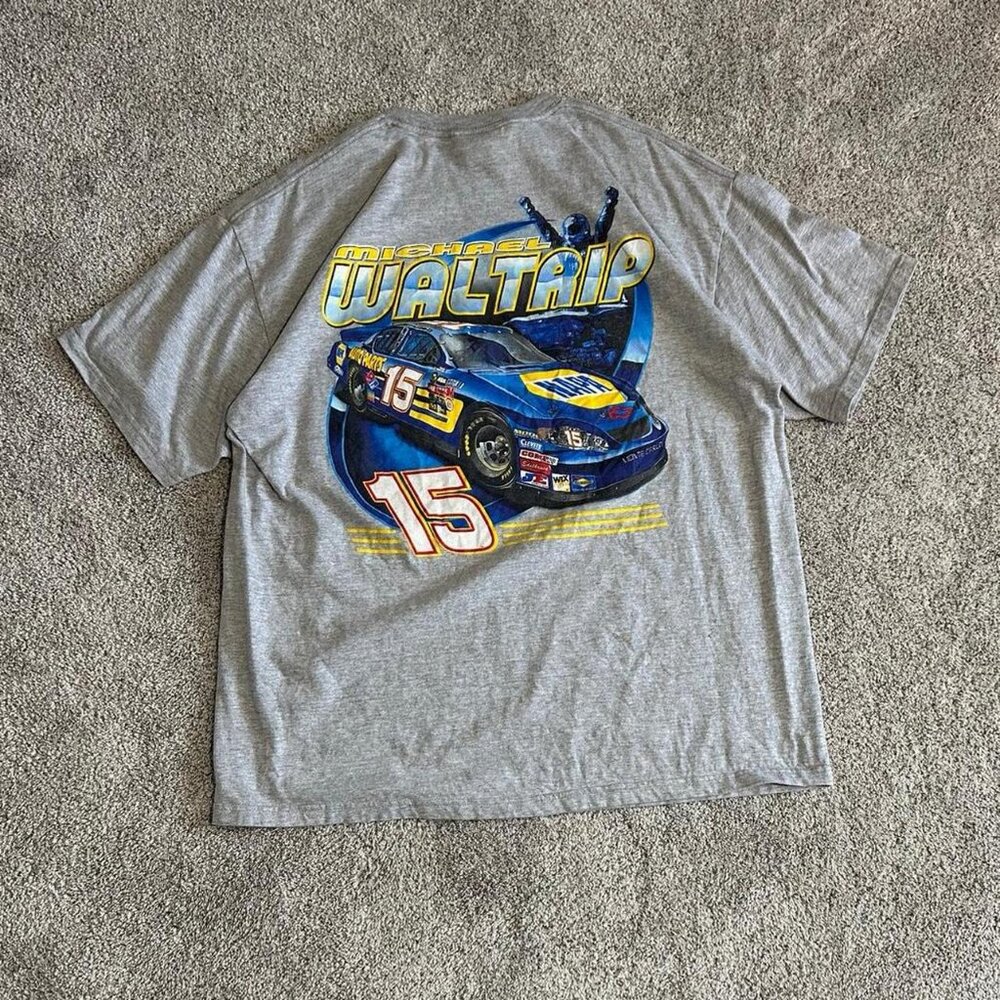 NASCAR Men's Grey T-shirt